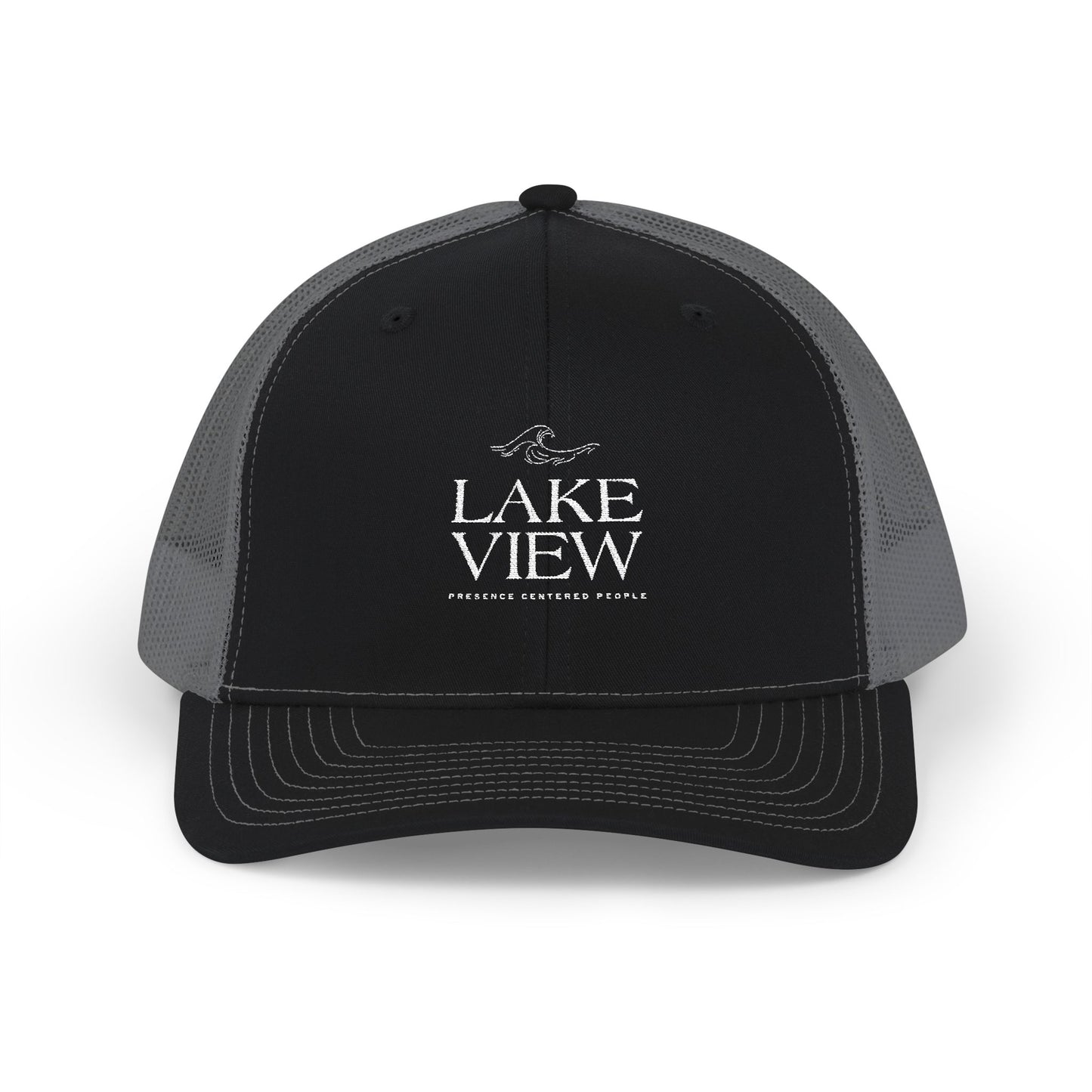Stylish Lakeview Trucker Cap, Outdoor Hat, Custom Embroidered Cap, Perfect Gift for Nature Lovers, Summer Accessory, Adventure Gear