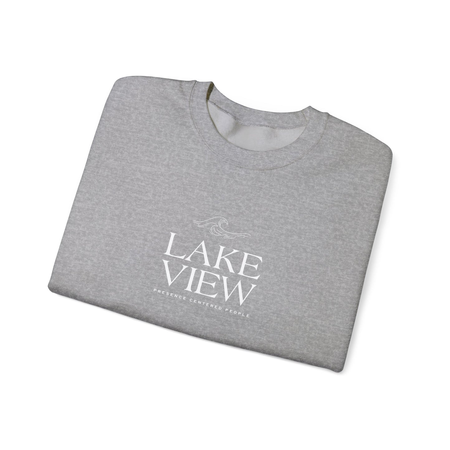 Lakeview Heavy Blend Sweatshirt, Cozy Crewneck, Casual Apparel, Gift for Nature Lovers, Perfect for Relaxation