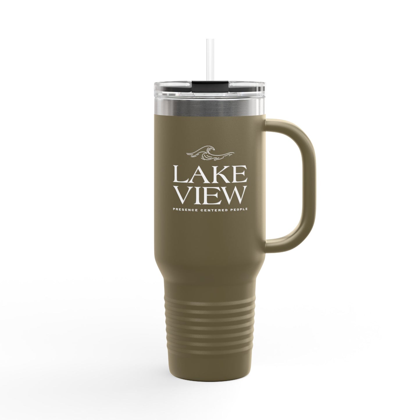 Stylish Insulated Travel Mug, 40oz - Perfect for Coffee Lovers, Outdoor Adventures, Lake Life, Gifts for Friends, Summer BBQs