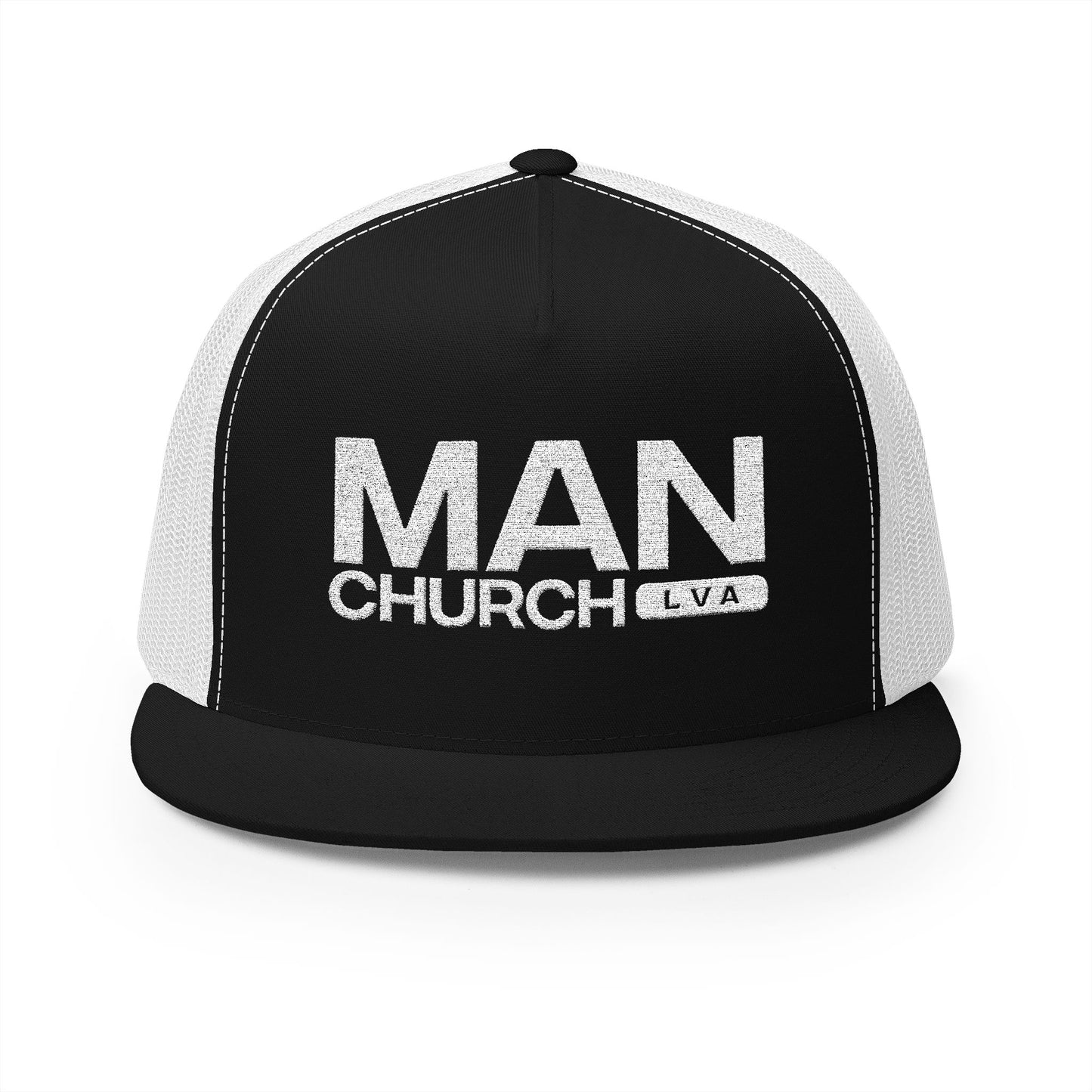 Men's Embroidered Trucker Cap - ManChurch Hat, Great for Casual Outings, Gifts, Outdoor Activities, Father’s Day, Church Events