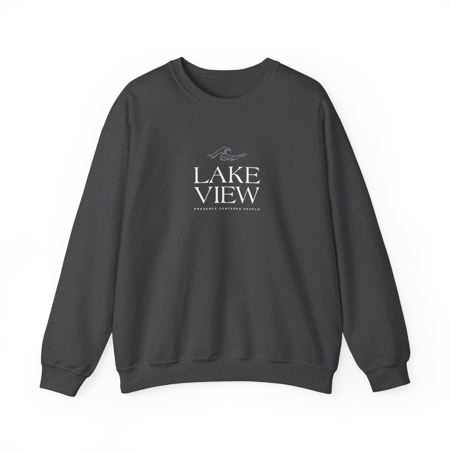 Lakeview Heavy Blend Sweatshirt, Cozy Crewneck, Casual Apparel, Gift for Nature Lovers, Perfect for Relaxation