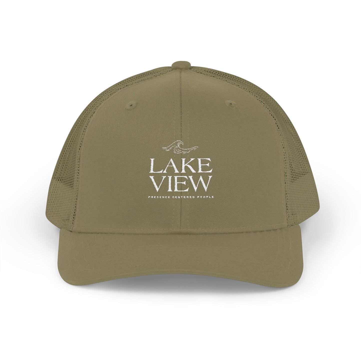 Stylish Lakeview Trucker Cap, Outdoor Hat, Custom Embroidered Cap, Perfect Gift for Nature Lovers, Summer Accessory, Adventure Gear