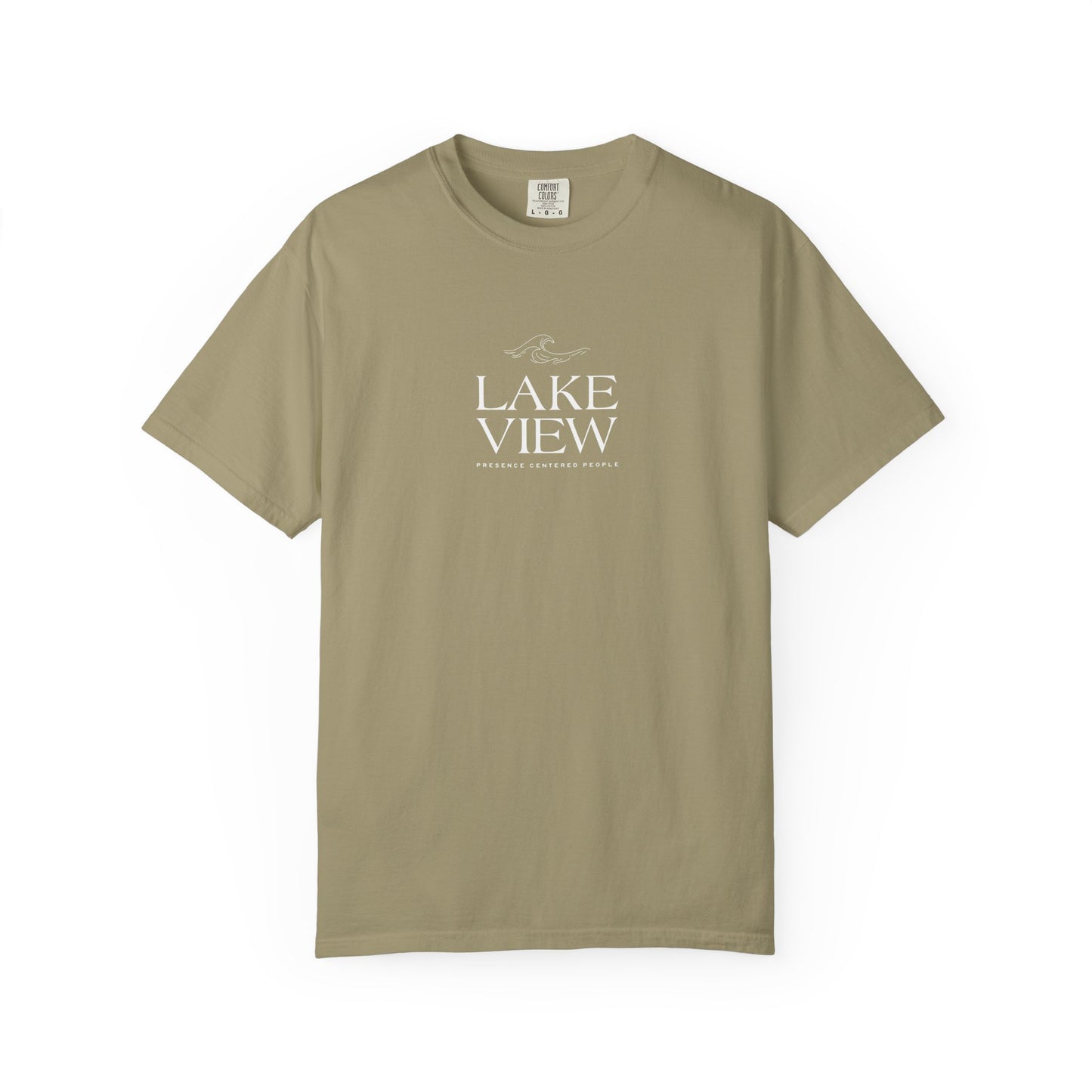 Lakeview Garment-Dyed T-shirt, Relaxed Summer Tee, Casual Outdoor Apparel, Gift for Nature Lovers, Lake House Decor