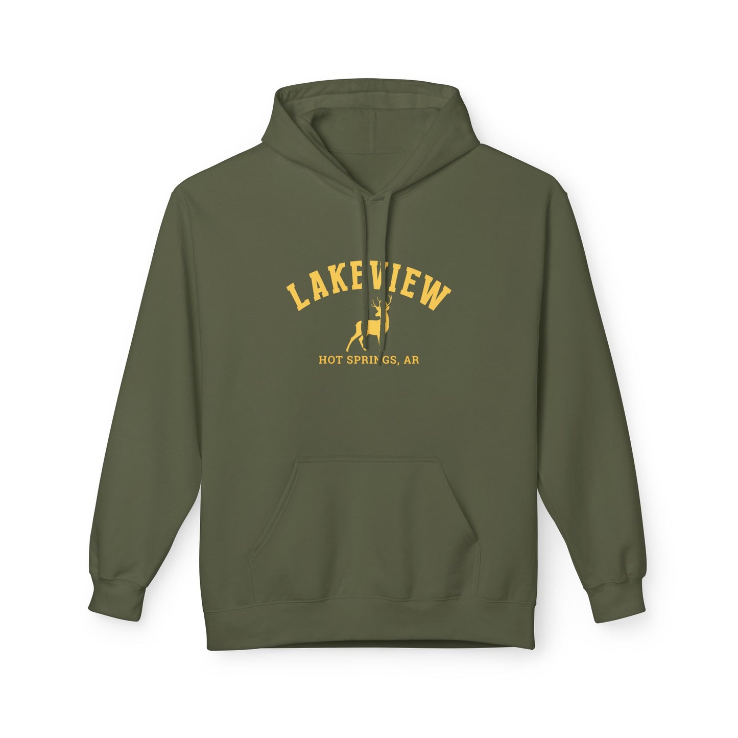 Lakeview Cozy Fleece Hoodie - Perfect for Fall, Travel, Wearable Gift, Outdoor Adventures, Comfortable Style