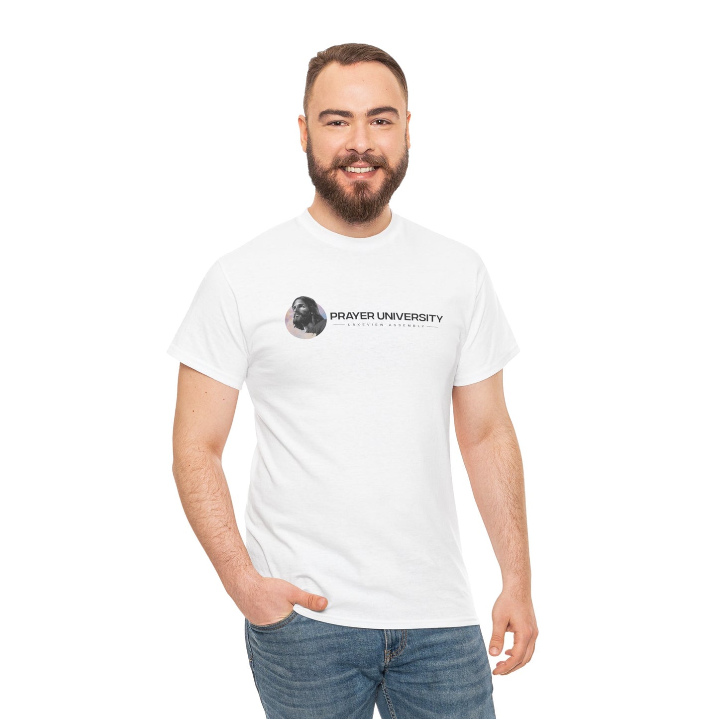 Prayer University Heavy Cotton Tee - Everyday Wear, Graduation Gift, Inspirational Apparel