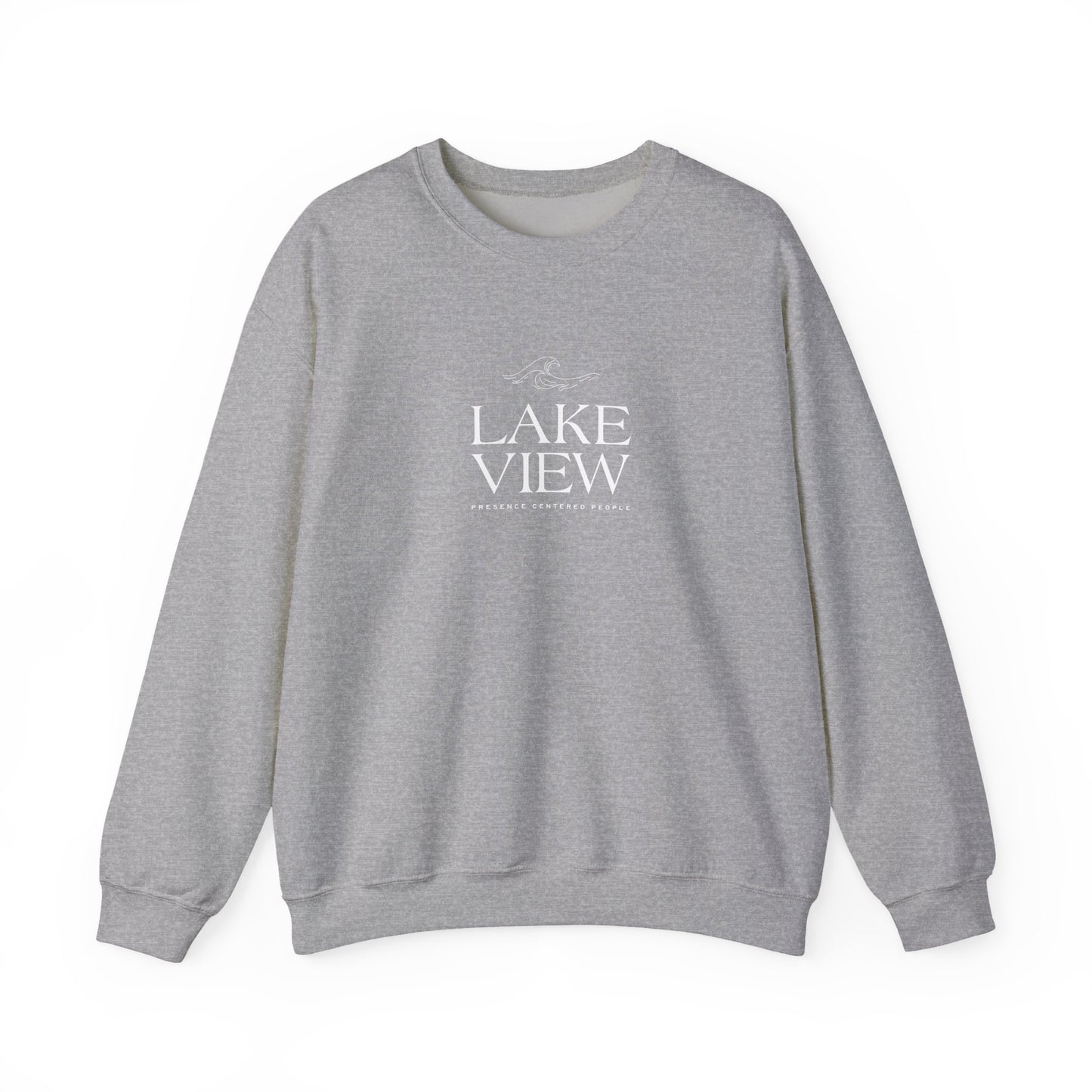 Lakeview Heavy Blend Sweatshirt, Cozy Crewneck, Casual Apparel, Gift for Nature Lovers, Perfect for Relaxation