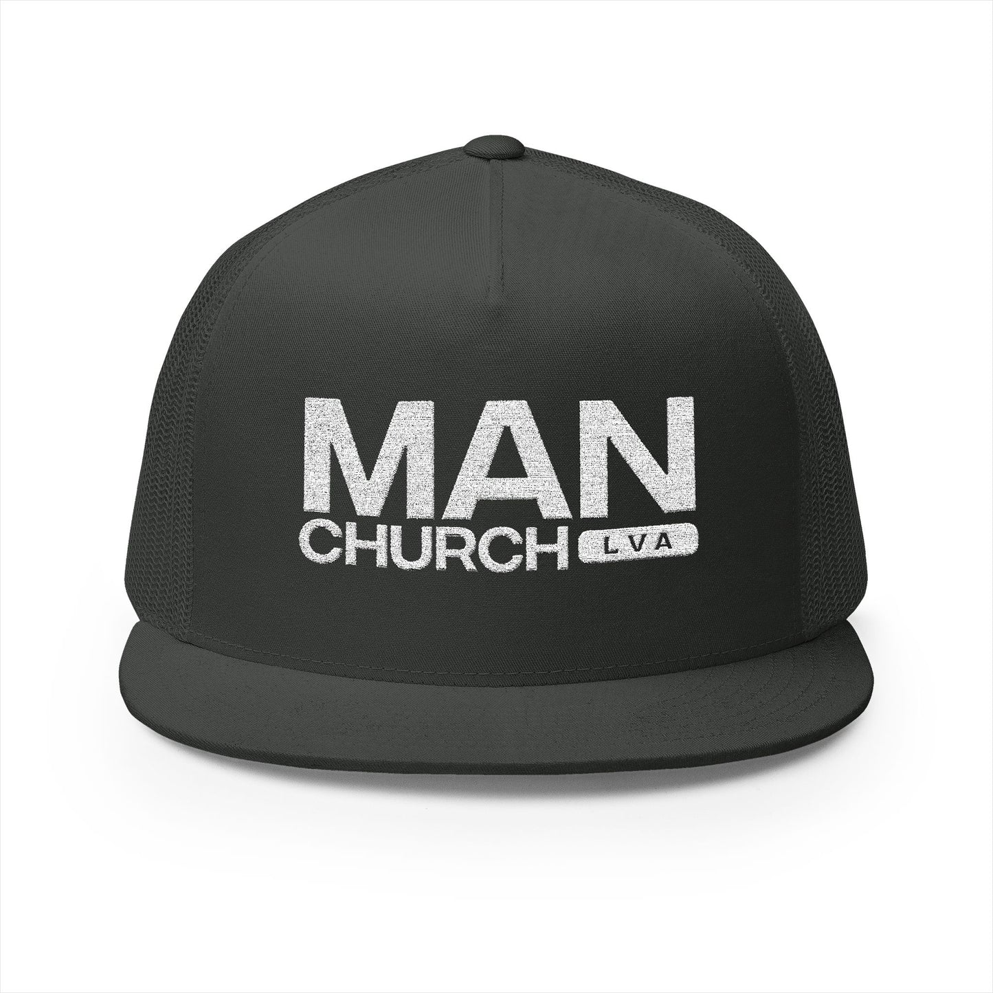 Men's Embroidered Trucker Cap - ManChurch Hat, Great for Casual Outings, Gifts, Outdoor Activities, Father’s Day, Church Events