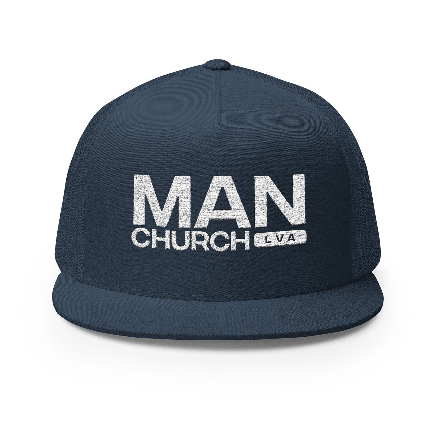 Men's Embroidered Trucker Cap - ManChurch Hat, Great for Casual Outings, Gifts, Outdoor Activities, Father’s Day, Church Events