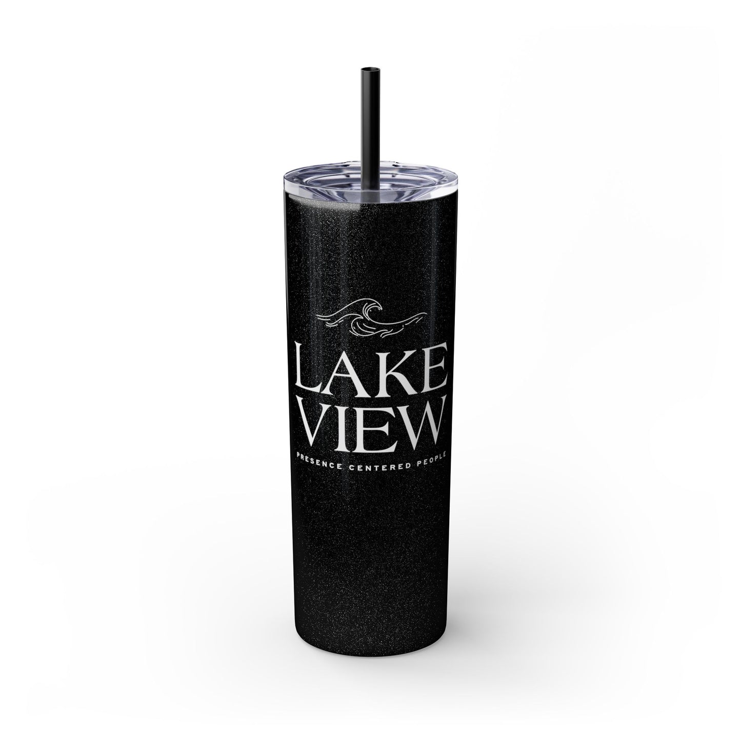 Lakeview Skinny Tumbler with Straw, 20oz | Perfect Gift for Nature Lovers, Travel Mug, Insulated Drinkware, Summer Fun, Lake House Decor