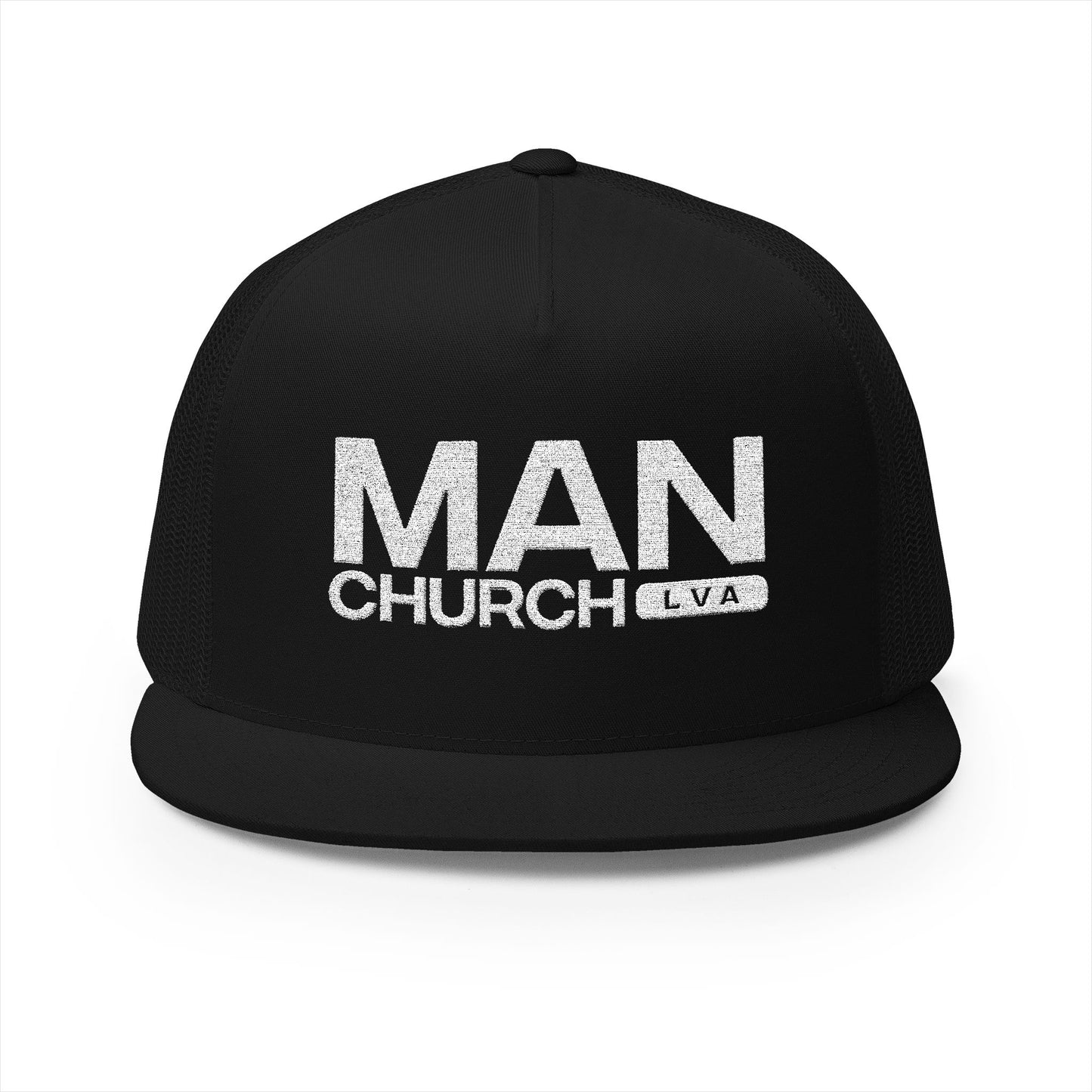 Men's Embroidered Trucker Cap - ManChurch Hat, Great for Casual Outings, Gifts, Outdoor Activities, Father’s Day, Church Events