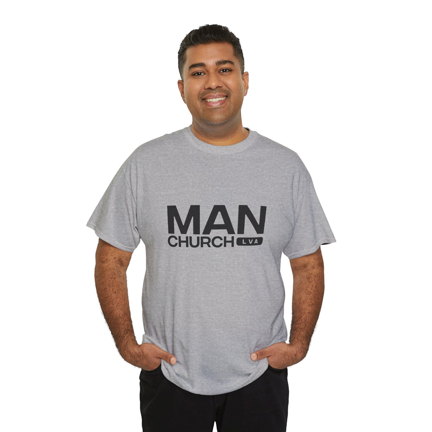 ManChurch Tee - Heavy Cotton T-Shirt, Casual Wear