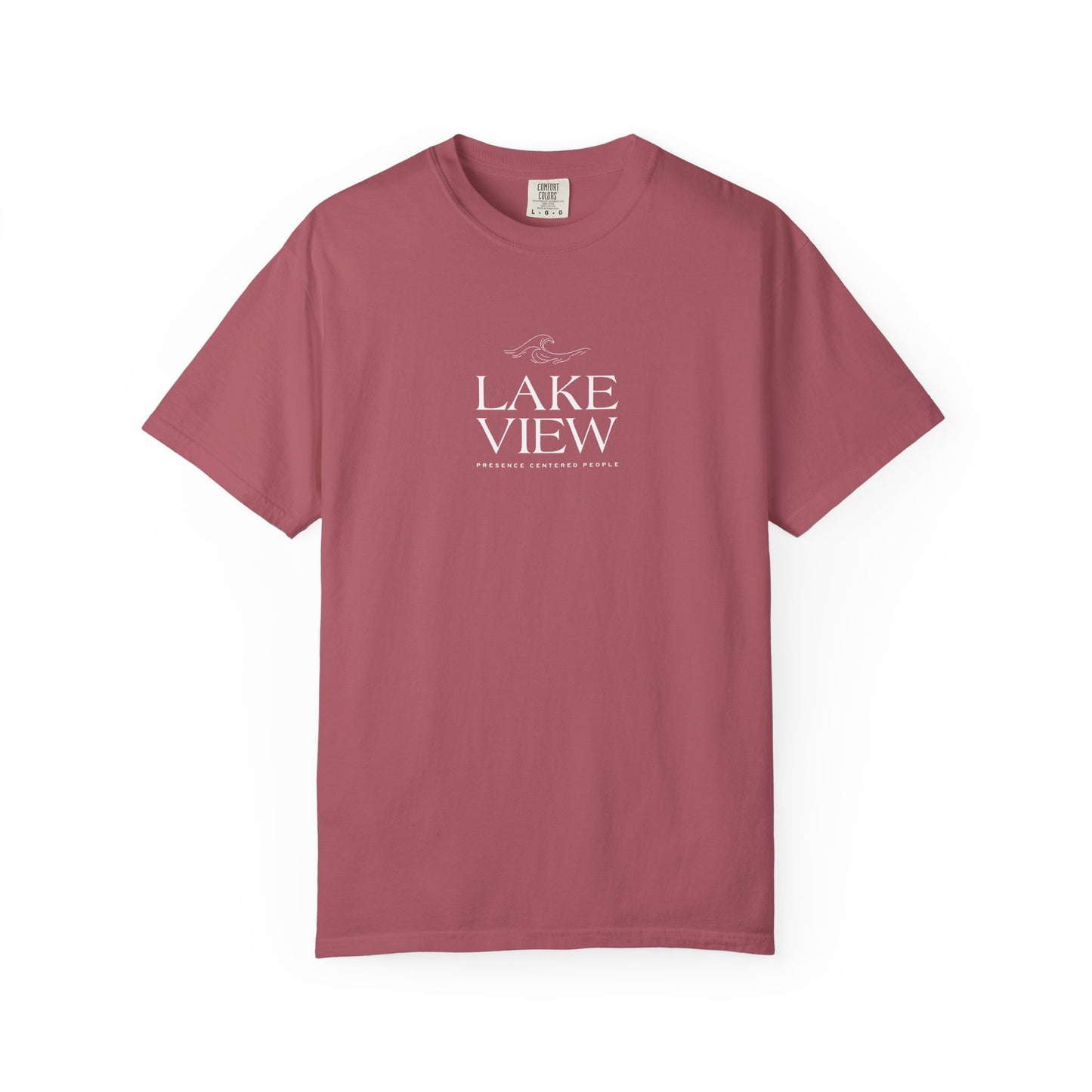 Lakeview Garment-Dyed T-shirt, Relaxed Summer Tee, Casual Outdoor Apparel, Gift for Nature Lovers, Lake House Decor