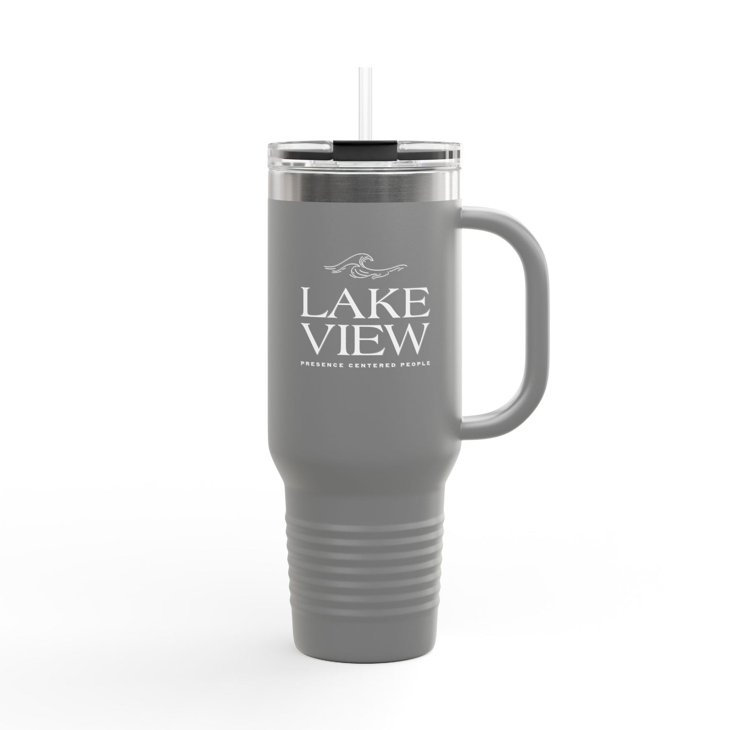 Stylish Insulated Travel Mug, 40oz - Perfect for Coffee Lovers, Outdoor Adventures, Lake Life, Gifts for Friends, Summer BBQs