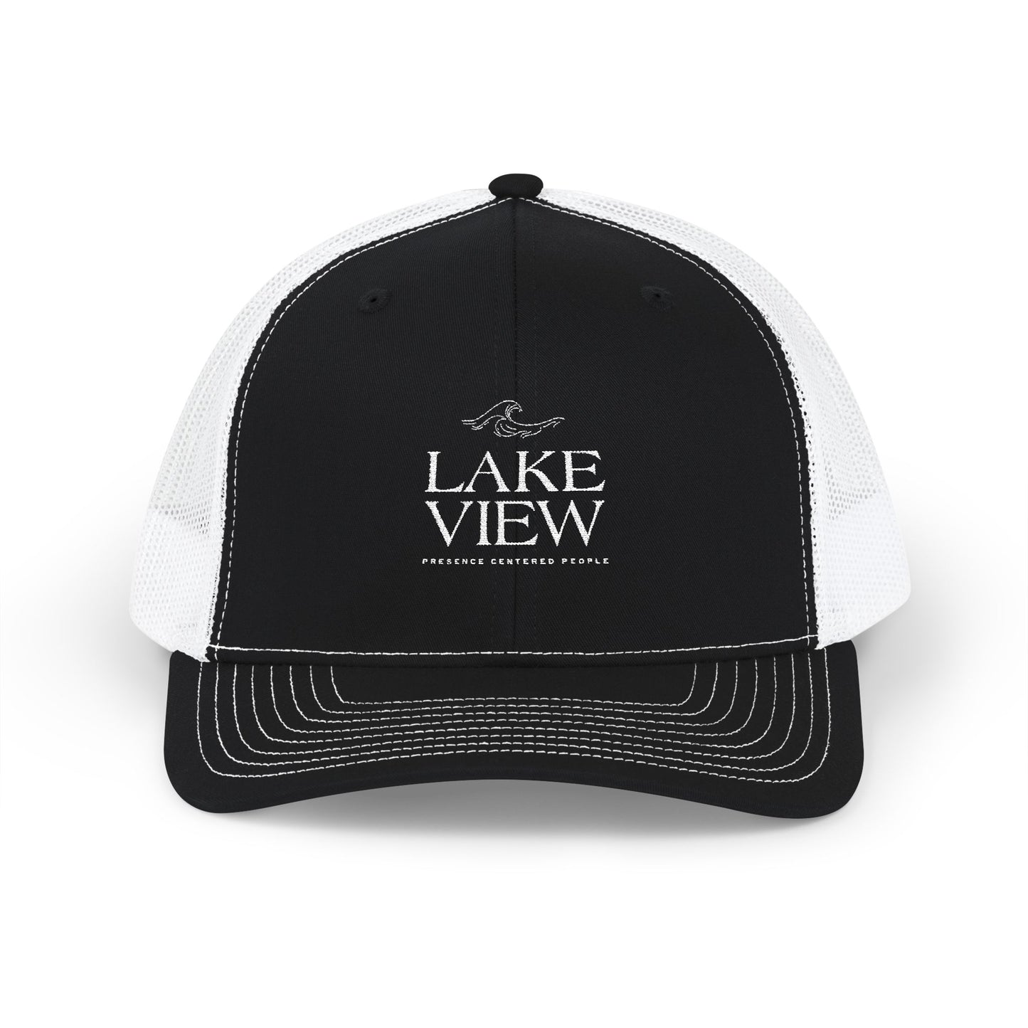Stylish Lakeview Trucker Cap, Outdoor Hat, Custom Embroidered Cap, Perfect Gift for Nature Lovers, Summer Accessory, Adventure Gear