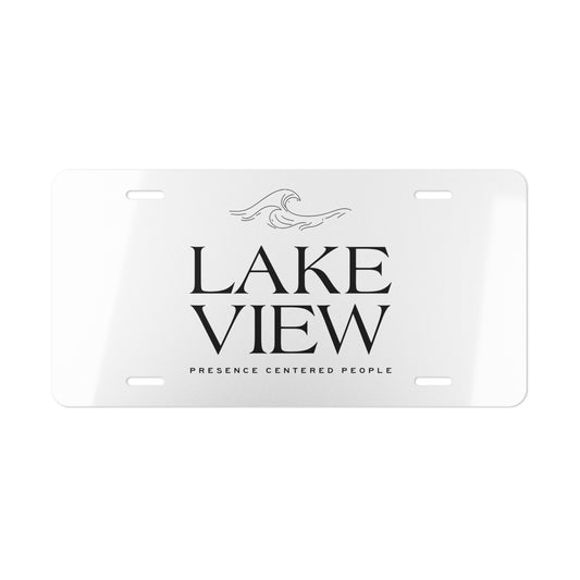 Custom Car Tag for Unique Gifts, Home Decor, Car Accessory, Lakeview Design, Special Occasions