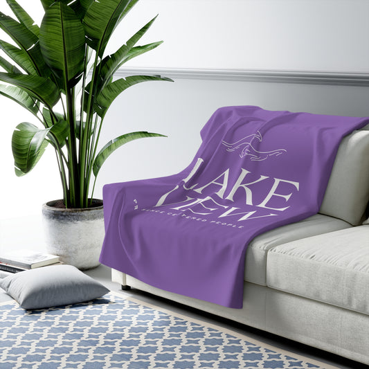 Cozy Sherpa Fleece Blanket for Lakeview Lovers, Perfect Gift for Home, Warm Throw, Camping, Self-Care, Relaxation