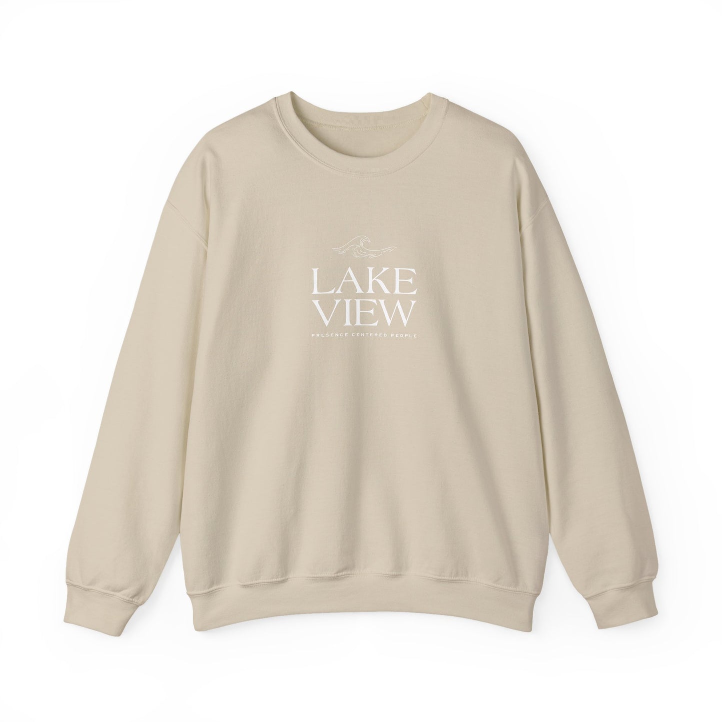 Lakeview Heavy Blend Sweatshirt, Cozy Crewneck, Casual Apparel, Gift for Nature Lovers, Perfect for Relaxation