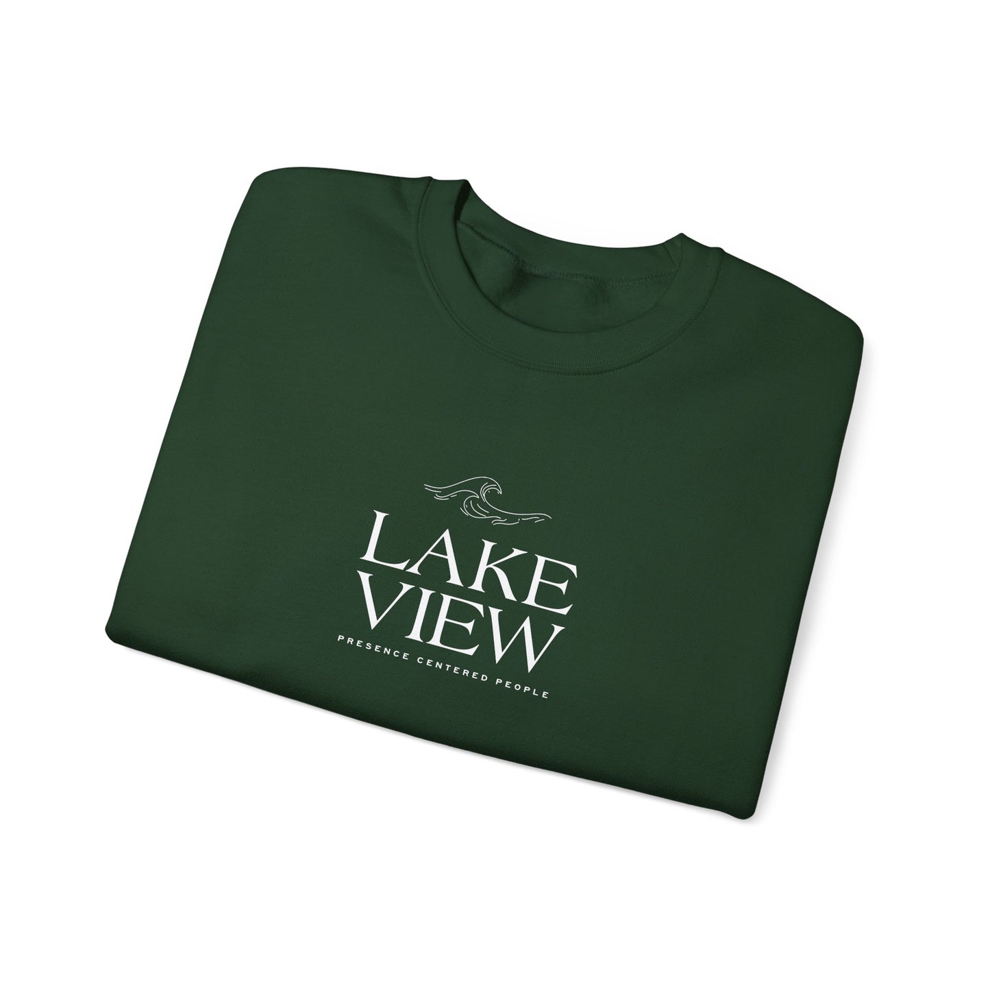Lakeview Heavy Blend Sweatshirt, Cozy Crewneck, Casual Apparel, Gift for Nature Lovers, Perfect for Relaxation