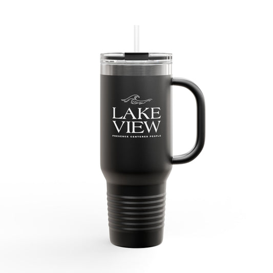 Stylish Insulated Travel Mug, 40oz - Perfect for Coffee Lovers, Outdoor Adventures, Lake Life, Gifts for Friends, Summer BBQs