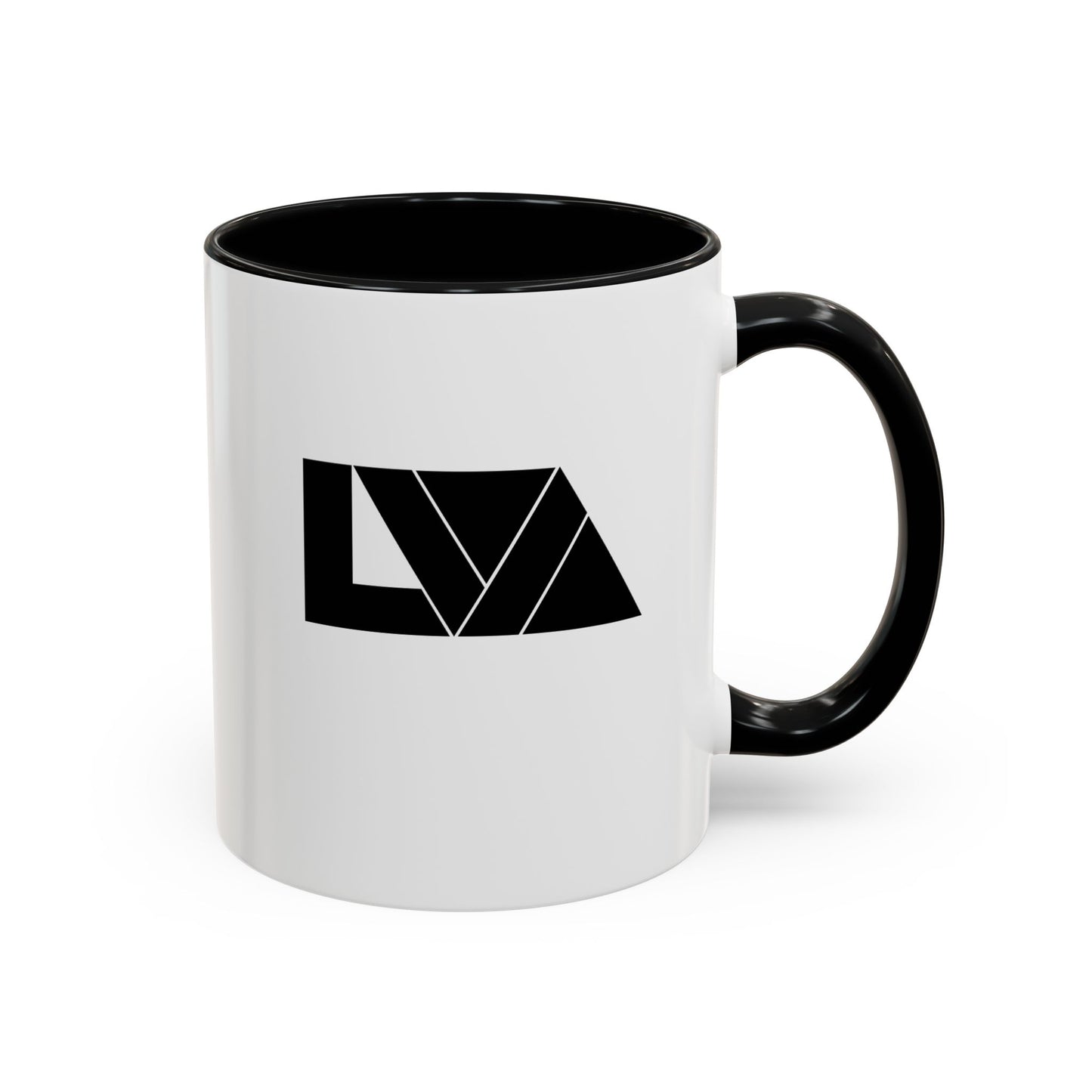 Lakeview Coffee Mug, Personalized Gift, Black Accent Mug, Home Decor, Coffee Lover Gift, Inspirational Kitchenware
