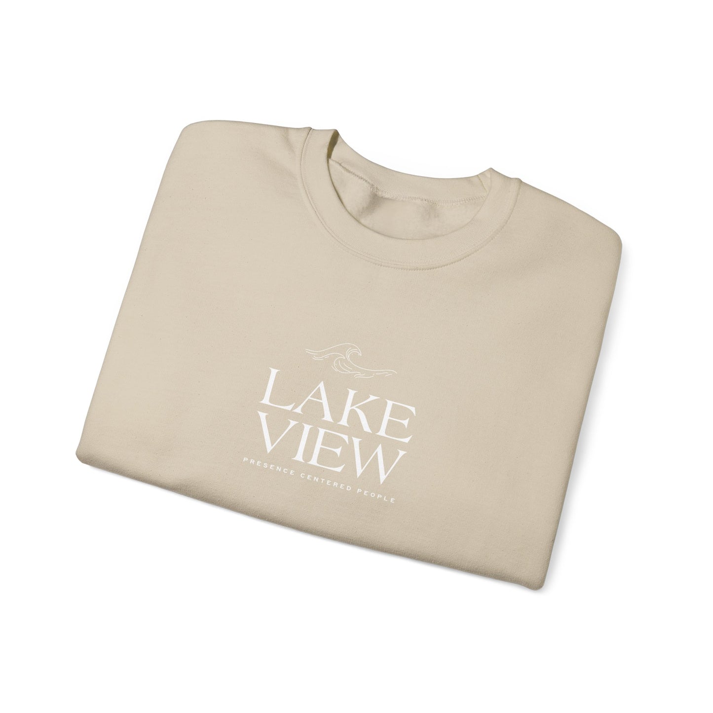 Lakeview Heavy Blend Sweatshirt, Cozy Crewneck, Casual Apparel, Gift for Nature Lovers, Perfect for Relaxation