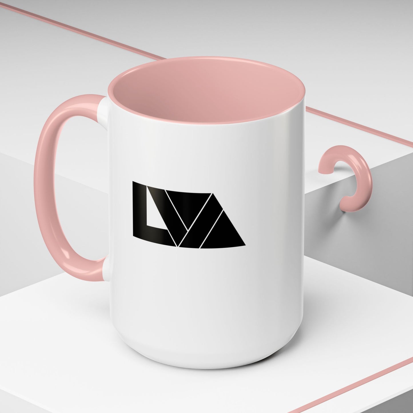 Lakeview Coffee Mug, Personalized Gift, Black Accent Mug, Home Decor, Coffee Lover Gift, Inspirational Kitchenware