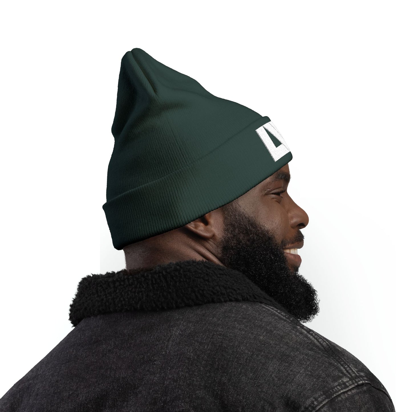 Cozy Lakeview Knit Beanie, Embroidered Winter Hat, Outdoor Accessory, Gift for Him/Her, Ski Trip Beanie