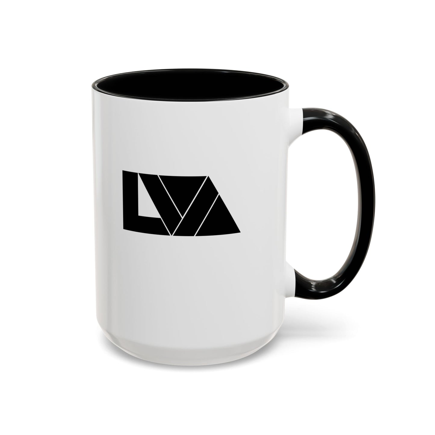Lakeview Coffee Mug, Personalized Gift, Black Accent Mug, Home Decor, Coffee Lover Gift, Inspirational Kitchenware