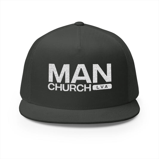 Men's Embroidered Trucker Cap - ManChurch Hat, Great for Casual Outings, Gifts, Outdoor Activities, Father’s Day, Church Events