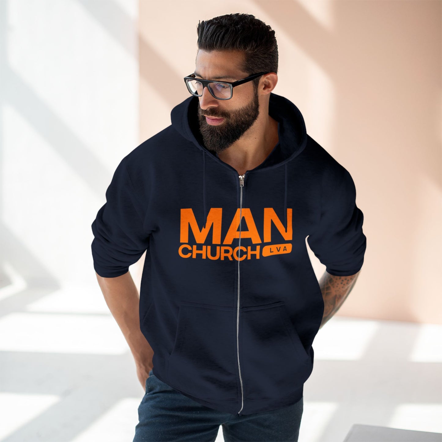 Man Church Zip Hoodie