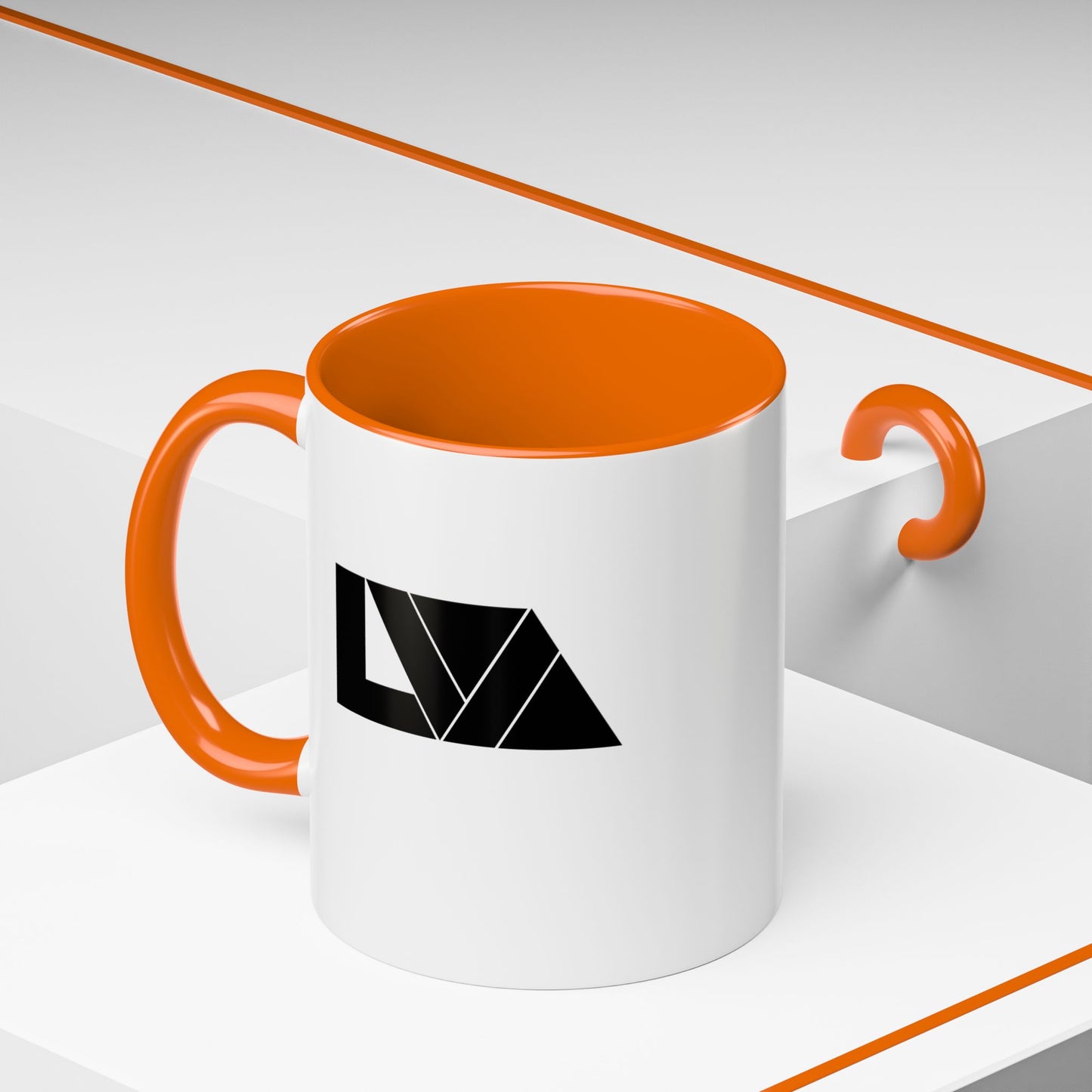 Lakeview Coffee Mug, Personalized Gift, Black Accent Mug, Home Decor, Coffee Lover Gift, Inspirational Kitchenware