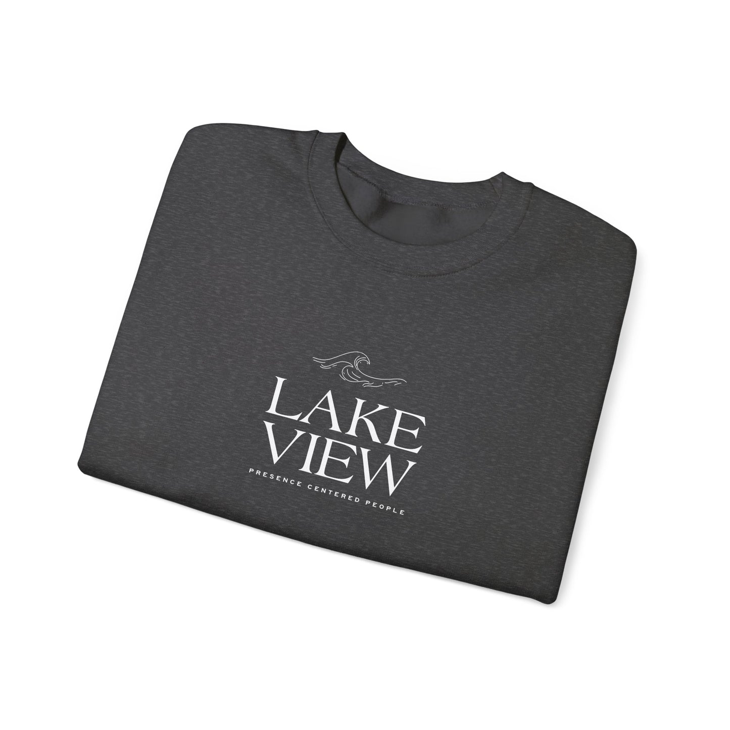 Lakeview Heavy Blend Sweatshirt, Cozy Crewneck, Casual Apparel, Gift for Nature Lovers, Perfect for Relaxation