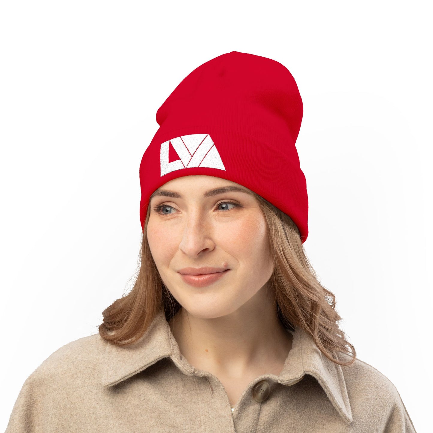 Cozy Lakeview Knit Beanie, Embroidered Winter Hat, Outdoor Accessory, Gift for Him/Her, Ski Trip Beanie