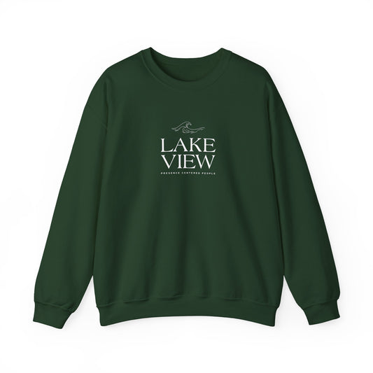 Lakeview Heavy Blend Sweatshirt, Cozy Crewneck, Casual Apparel, Gift for Nature Lovers, Perfect for Relaxation