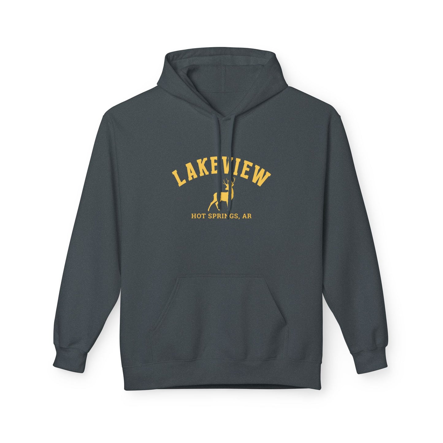 Lakeview Cozy Fleece Hoodie - Perfect for Fall, Travel, Wearable Gift, Outdoor Adventures, Comfortable Style