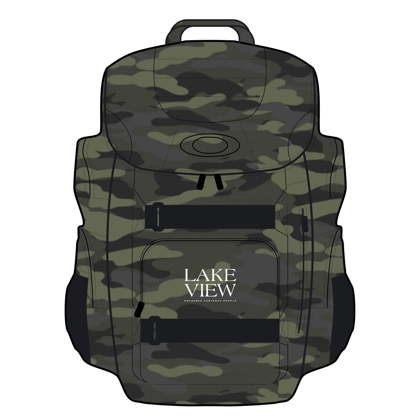 Durable Outdoor Backpack, Perfect for Adventures, School, or Travel - Lakeview Design - Hiking, Camping, Sports, Gift Idea
