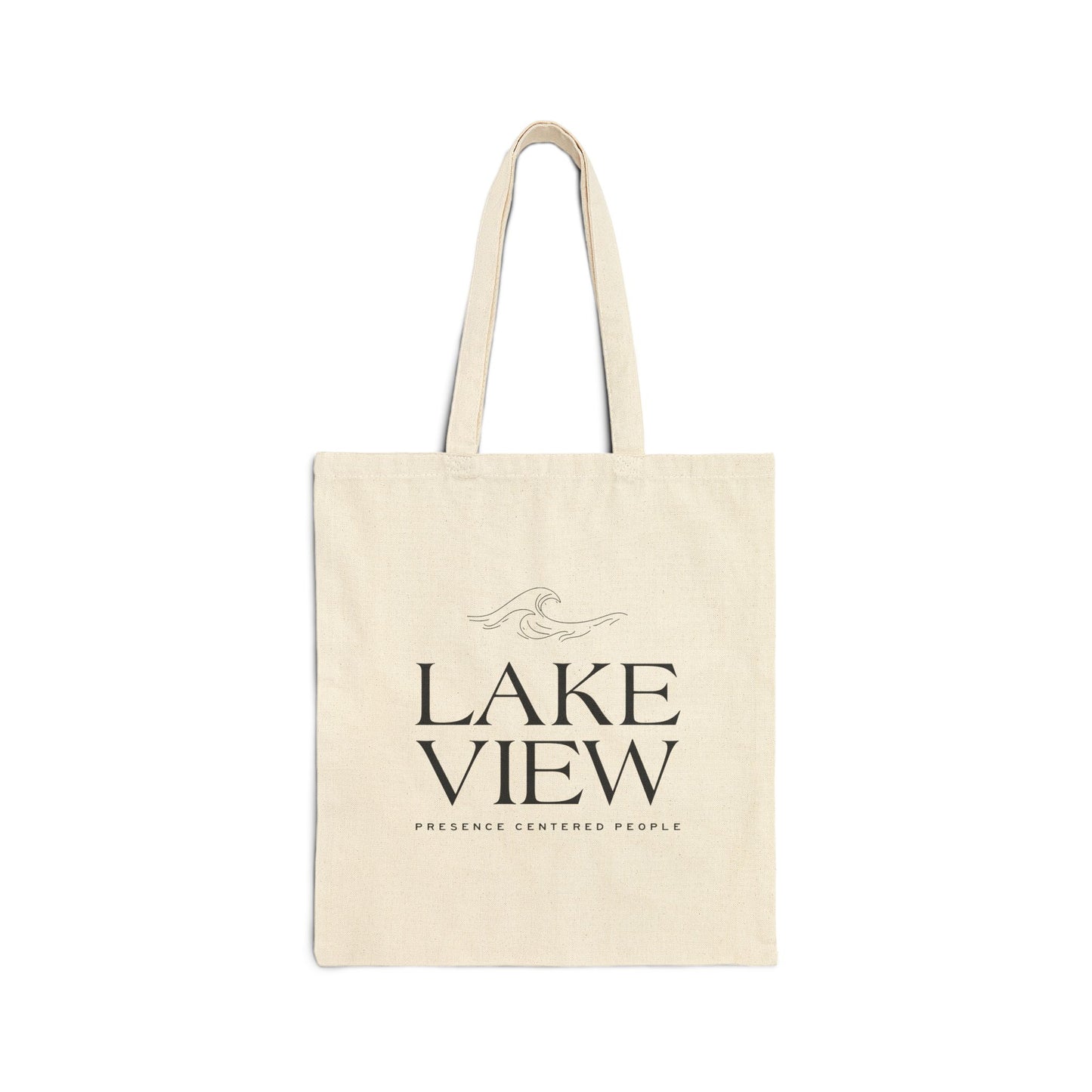 Lakeview Cotton Canvas Tote Bag | Eco-Friendly Bag for Shopping, Beach, Travel, Gifts, Home