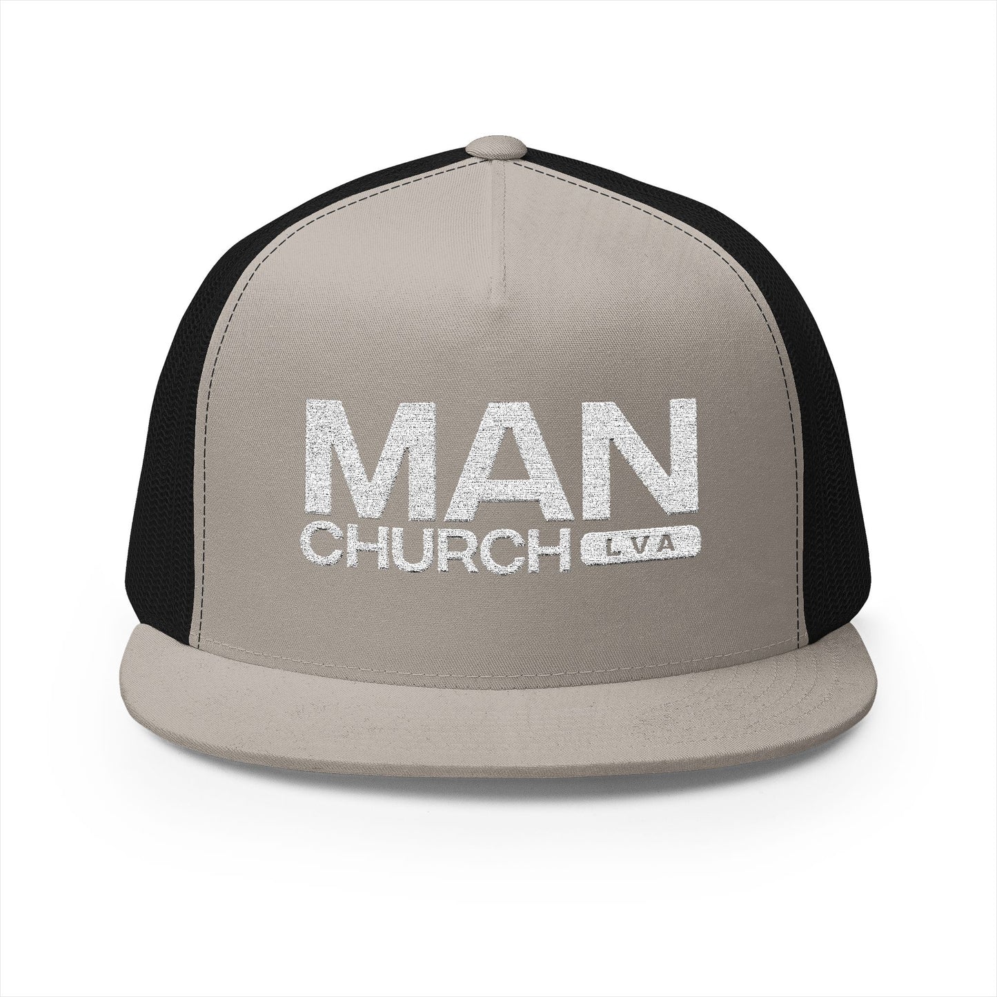 Men's Embroidered Trucker Cap - ManChurch Hat, Great for Casual Outings, Gifts, Outdoor Activities, Father’s Day, Church Events