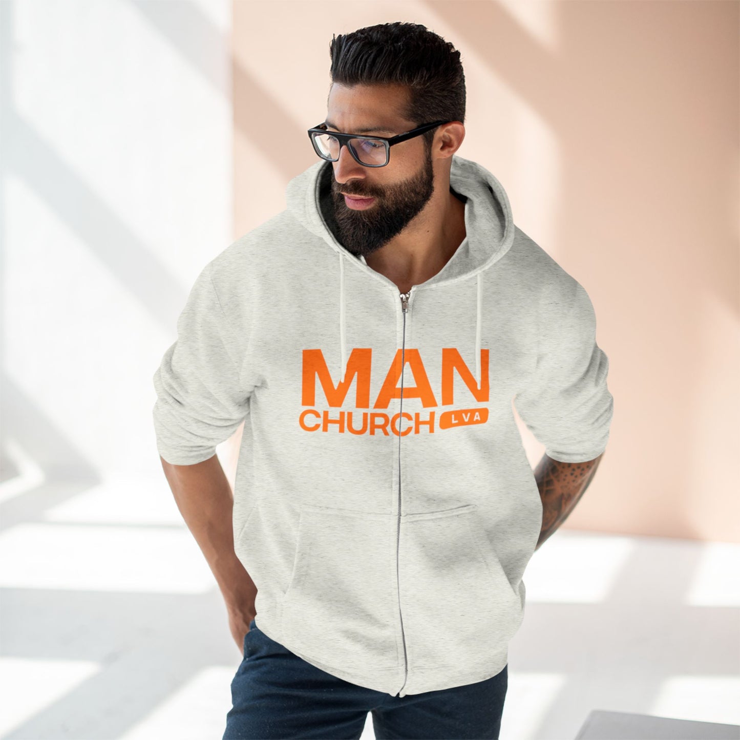 Man Church Zip Hoodie